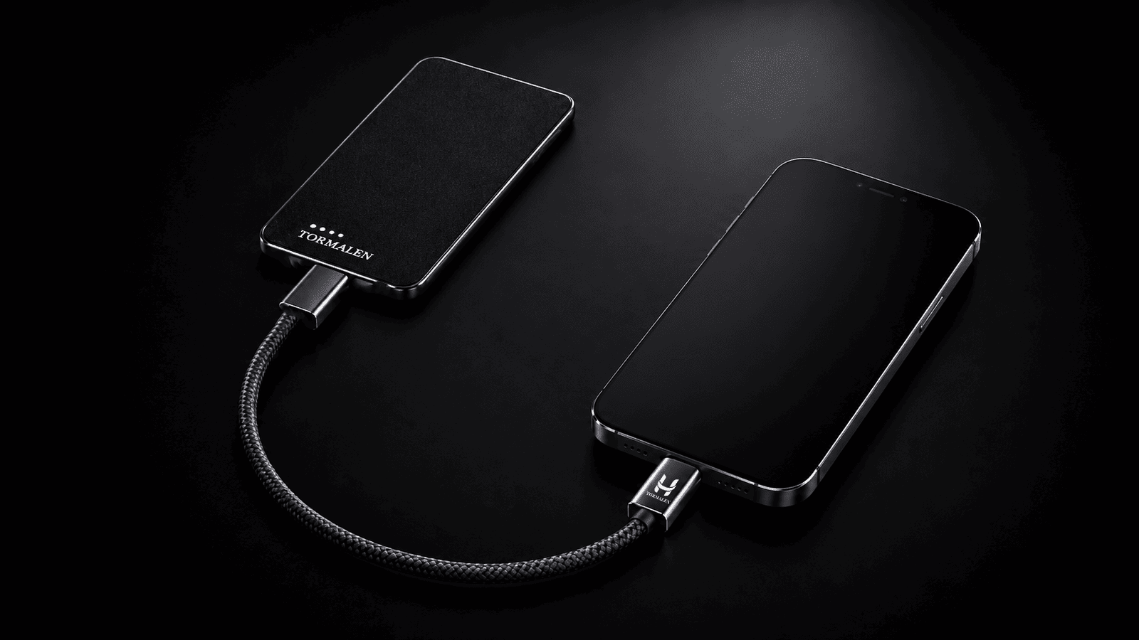 TORMALEN bracelet connecting power bank to iPhone